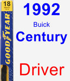 Driver Wiper Blade for 1992 Buick Century - Premium