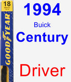 Driver Wiper Blade for 1994 Buick Century - Premium