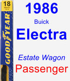 Passenger Wiper Blade for 1986 Buick Electra - Premium
