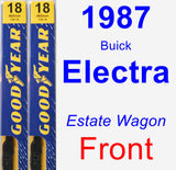 Front Wiper Blade Pack for 1987 Buick Electra - Premium