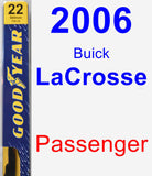 Passenger Wiper Blade for 2006 Buick LaCrosse - Premium