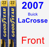 Front Wiper Blade Pack for 2007 Buick LaCrosse - Premium