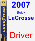 Driver Wiper Blade for 2007 Buick LaCrosse - Premium