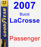 Passenger Wiper Blade for 2007 Buick LaCrosse - Premium