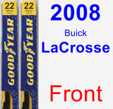 Front Wiper Blade Pack for 2008 Buick LaCrosse - Premium