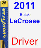 Driver Wiper Blade for 2011 Buick LaCrosse - Premium