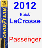 Passenger Wiper Blade for 2012 Buick LaCrosse - Premium