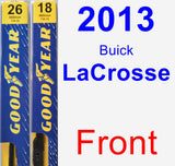 Front Wiper Blade Pack for 2013 Buick LaCrosse - Premium