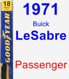 Passenger Wiper Blade for 1971 Buick LeSabre - Premium