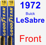 Front Wiper Blade Pack for 1972 Buick LeSabre - Premium
