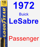 Passenger Wiper Blade for 1972 Buick LeSabre - Premium