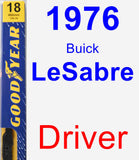 Driver Wiper Blade for 1976 Buick LeSabre - Premium