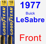 Front Wiper Blade Pack for 1977 Buick LeSabre - Premium