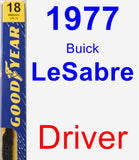 Driver Wiper Blade for 1977 Buick LeSabre - Premium