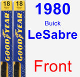 Front Wiper Blade Pack for 1980 Buick LeSabre - Premium