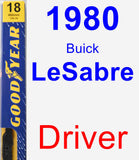 Driver Wiper Blade for 1980 Buick LeSabre - Premium