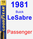 Passenger Wiper Blade for 1981 Buick LeSabre - Premium