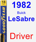 Driver Wiper Blade for 1982 Buick LeSabre - Premium