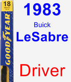 Driver Wiper Blade for 1983 Buick LeSabre - Premium