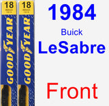 Front Wiper Blade Pack for 1984 Buick LeSabre - Premium