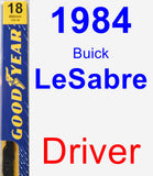 Driver Wiper Blade for 1984 Buick LeSabre - Premium
