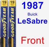 Front Wiper Blade Pack for 1987 Buick LeSabre - Premium