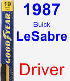 Driver Wiper Blade for 1987 Buick LeSabre - Premium
