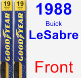 Front Wiper Blade Pack for 1988 Buick LeSabre - Premium