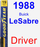 Driver Wiper Blade for 1988 Buick LeSabre - Premium