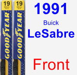 Front Wiper Blade Pack for 1991 Buick LeSabre - Premium