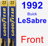 Front Wiper Blade Pack for 1992 Buick LeSabre - Premium