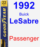 Passenger Wiper Blade for 1992 Buick LeSabre - Premium