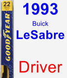 Driver Wiper Blade for 1993 Buick LeSabre - Premium