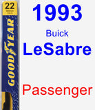 Passenger Wiper Blade for 1993 Buick LeSabre - Premium