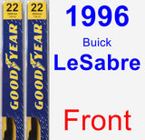 Front Wiper Blade Pack for 1996 Buick LeSabre - Premium