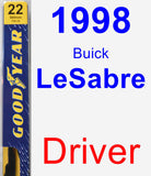 Driver Wiper Blade for 1998 Buick LeSabre - Premium