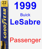 Passenger Wiper Blade for 1999 Buick LeSabre - Premium