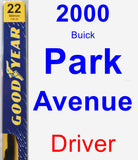 Driver Wiper Blade for 2000 Buick Park Avenue - Premium
