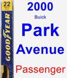 Passenger Wiper Blade for 2000 Buick Park Avenue - Premium