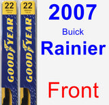 Front Wiper Blade Pack for 2007 Buick Rainier - Premium