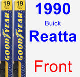 Front Wiper Blade Pack for 1990 Buick Reatta - Premium