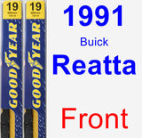 Front Wiper Blade Pack for 1991 Buick Reatta - Premium