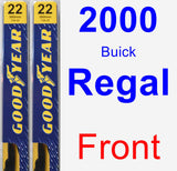 Front Wiper Blade Pack for 2000 Buick Regal - Premium