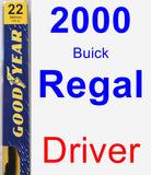 Driver Wiper Blade for 2000 Buick Regal - Premium