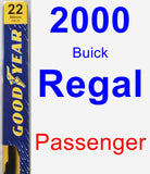 Passenger Wiper Blade for 2000 Buick Regal - Premium