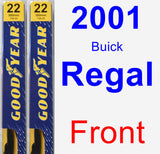 Front Wiper Blade Pack for 2001 Buick Regal - Premium