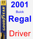 Driver Wiper Blade for 2001 Buick Regal - Premium