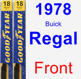 Front Wiper Blade Pack for 1978 Buick Regal - Premium