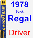 Driver Wiper Blade for 1978 Buick Regal - Premium