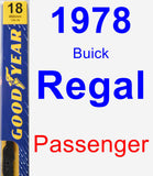 Passenger Wiper Blade for 1978 Buick Regal - Premium